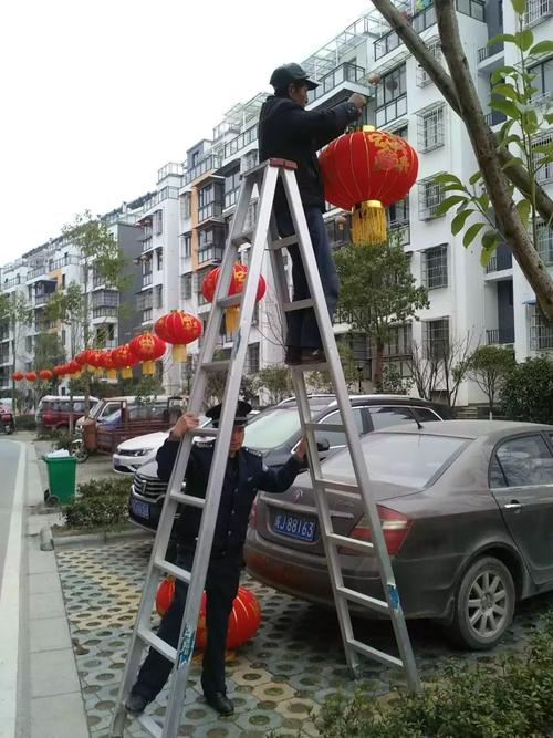 大红灯笼高高挂，梦想城年味浓浓——颂旭物业暖心守护幸福年